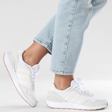 Adidas Performance - Run 60s 4.0 Zapatillas Mujer JR6627 Calzado Blanco Core Blanco Gris Uno