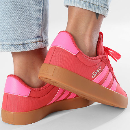 Adidas Performance - VL Court 3.0 Zapatillas Mujer JS2056 Semi Lucid Rojo Lucid Rosa Core Blanco