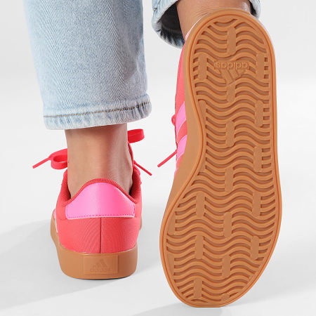 Adidas Performance - VL Court 3.0 Zapatillas Mujer JS2056 Semi Lucid Rojo Lucid Rosa Core Blanco