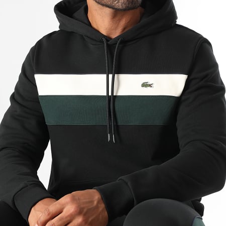 Sweat Capuche Pull Noir Lacoste Lacoste Sweat Capuche Classic Fit