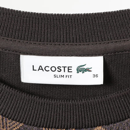 Lacoste - Tee Shirt Femme Slim Fit Logo Brodé Crocodile The Blend Violet