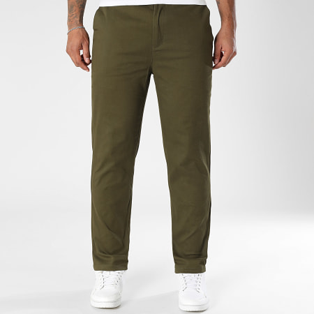 LBO - Lot De 2 Pantalons Chino 2277 Vert Kaki Noir