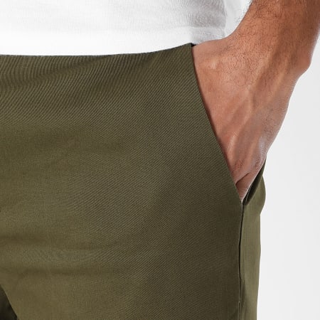 LBO - Lot De 2 Pantalons Chino 2278 Vert Kaki Beige