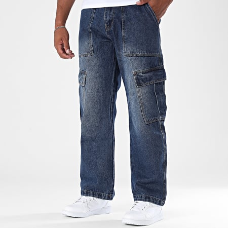 Uniplay - Jean Cargo Baggy 807 Bleu Brut