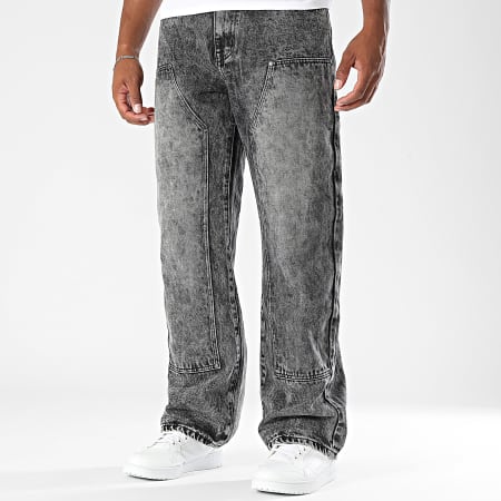 Uniplay - Jean Baggy 856 Gris Anthracite Chiné
