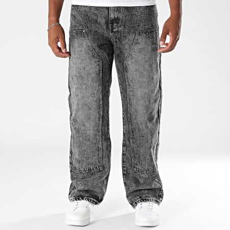 Uniplay - Jean Baggy 856 Gris Anthracite Chiné