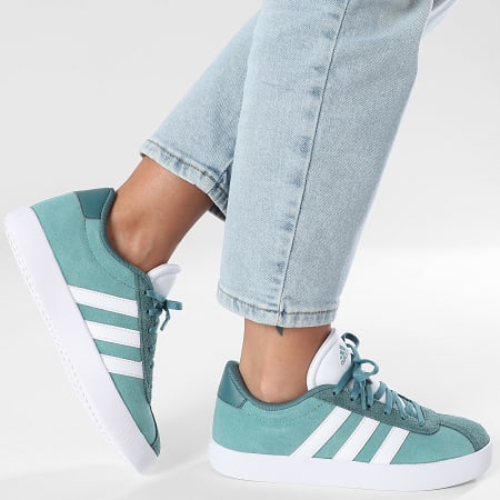 Adidas Sportswear - Baskets Femme VL Court 3.0 JS3490 Powder Teal Footwear White Preloved Teal