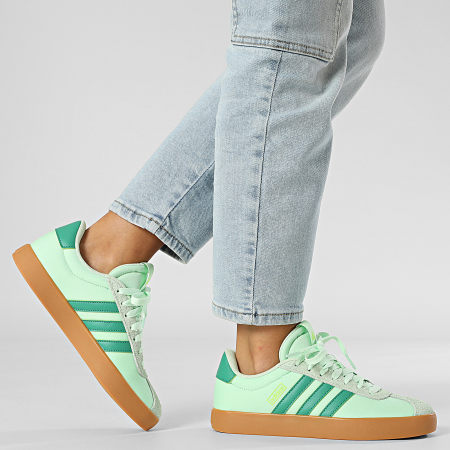 Adidas Performance - VL Court 3.0 Zapatillas Mujer JS2059 Semi Verde Seco Verde Limón Lúcido