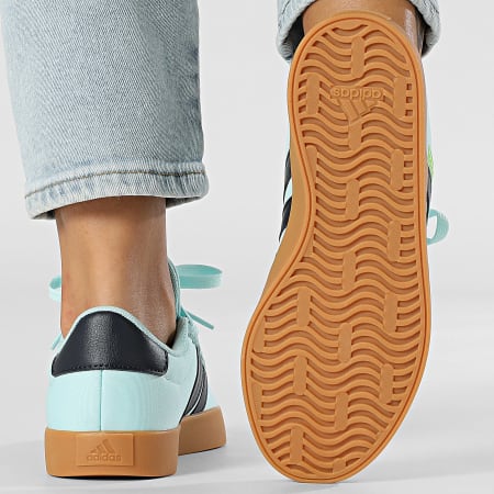 Adidas Performance - Zapatillas Mujer VL Court 3.0 JS2057 Semi Flash Aqua Aurora Pink Lucid Lemon