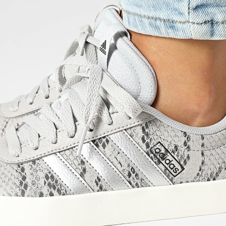 Adidas Performance - Zapatillas VL Court 3.0 Mujer JR8669 Gris Dos Plata Mettalic Off White
