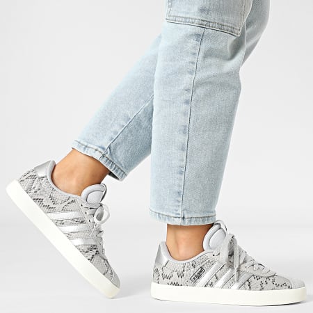 Adidas Performance - Zapatillas VL Court 3.0 Mujer JR8669 Gris Dos Plata Mettalic Off White