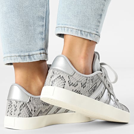 Adidas Performance - Zapatillas VL Court 3.0 Mujer JR8669 Gris Dos Plata Mettalic Off White