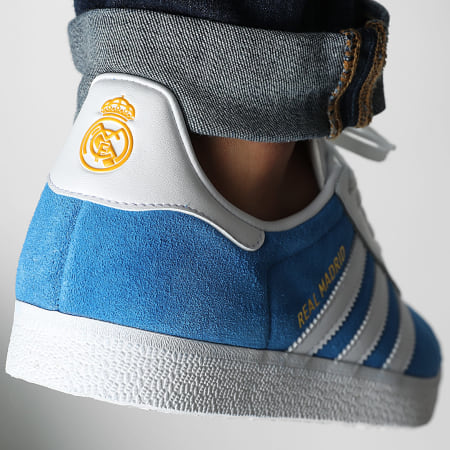 Adidas Originals - Baskets Gazelle Real Madrid JR4158 Blue Bird Footwear White Crew Yellow