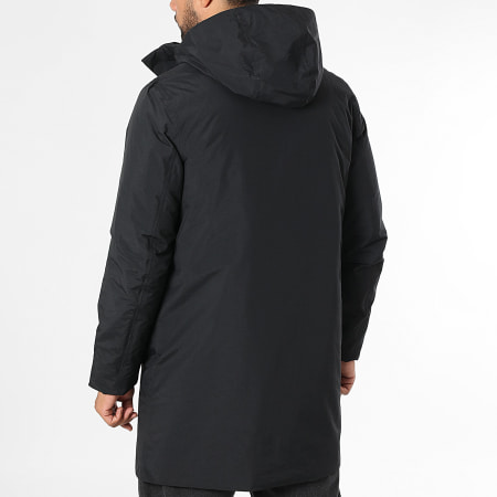 K-Way - Parka con zip e cappuccio nero Thomas Warm Ottoman