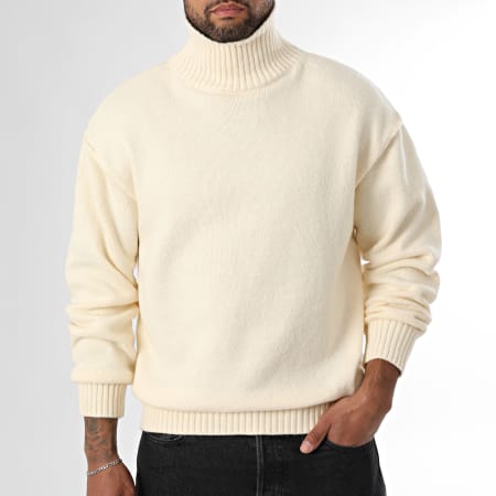 LBO - Premium Soft 2083 Jersey cuello alto Beige claro