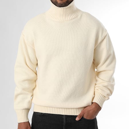 LBO - Premium Soft 2083 Jersey cuello alto Beige claro