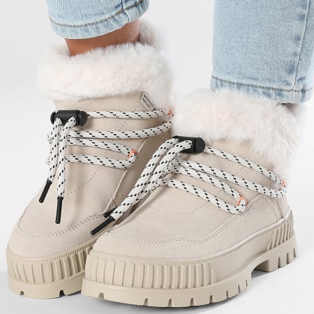 Palladium - Botas Mujer Pallashock Lo Invierno 99516 Almond Milk