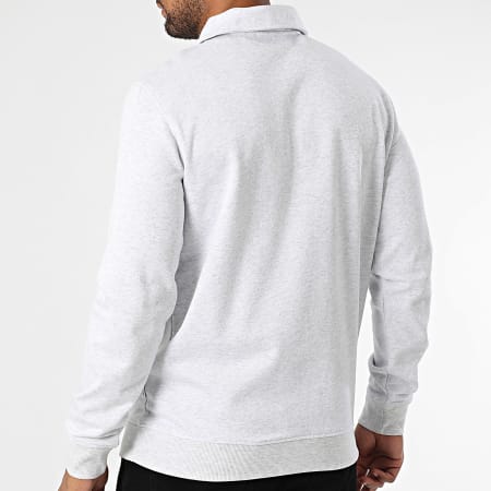 Only And Sons - Sweat Col Zippé David Gris Clair Chiné