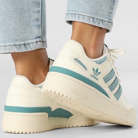 adidas gazelle silver green womens Forum Bold Stripes Shoes