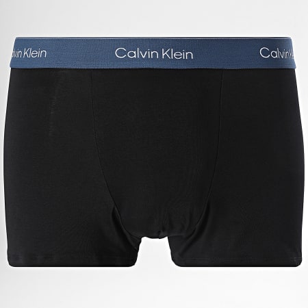 Calvin Klein - Juego de 3 Boxers 4286 Negro Gris Celeste Azul Marino