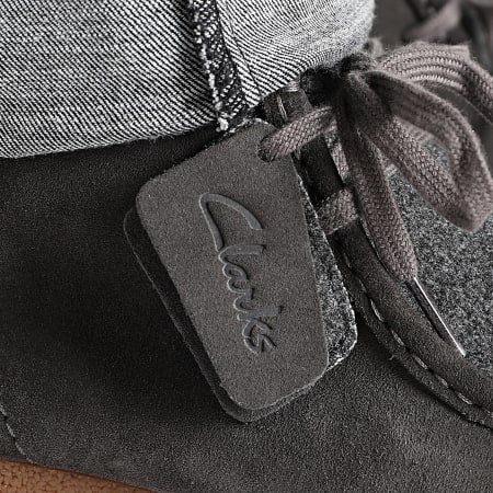Clarks - Wallabee Evo BT Dark Grey Combi shoes - Ryses