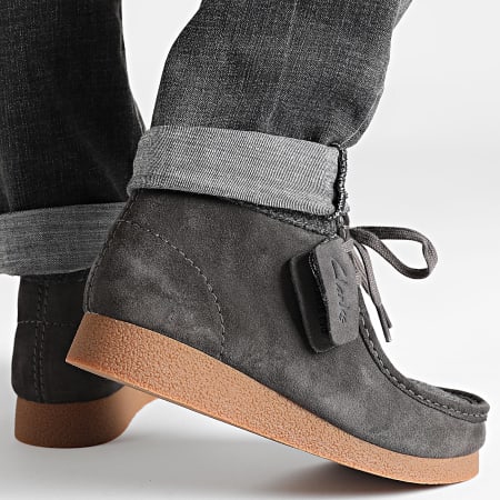 Clarks - Wallabee Evo BT Dark Grey Combi shoes - Ryses