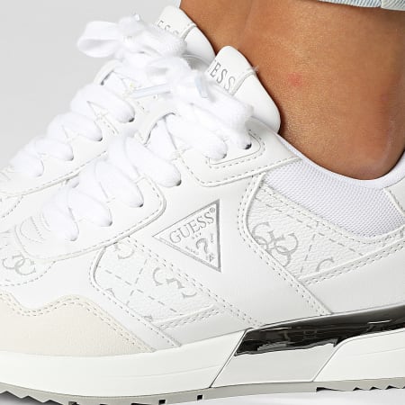 Guess - Zapatillas Mujer FLFMICELE12 Blanco Gris Plata