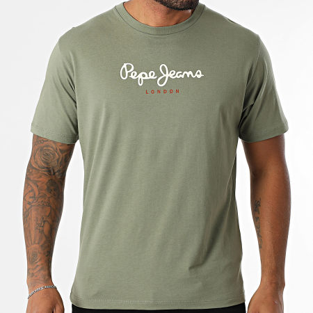 Pepe Jeans - Tee Shirt Eggo PM509979 Vert Kaki