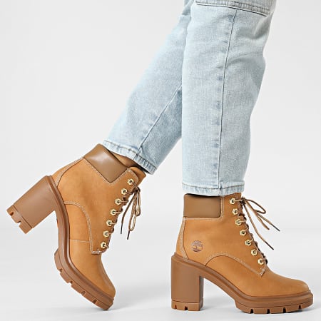 Timberland - Boots Femme Allington Heights Mid Lace A2CKC Wheat Full Grain