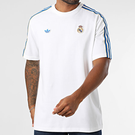 Adidas Originals - Camiseta oversize Real Madrid Icon JN3064 Blanca