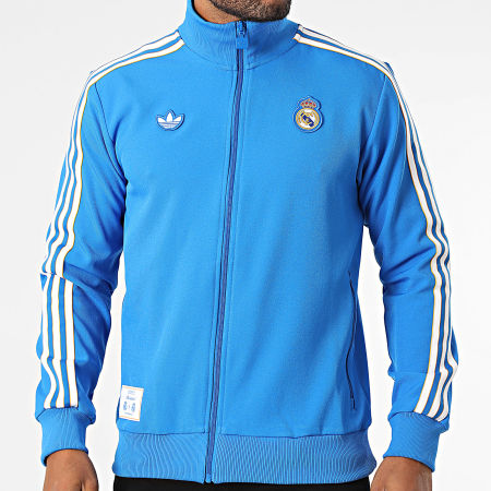 Adidas Originals - Veste Zippée Real Madrid Icon JN3058 Bleu Roi