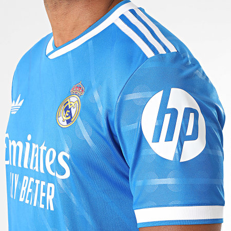 Adidas Originals - Maillot De Foot Col V Real Madrid 3 Jersey JV5845 Bleu Roi