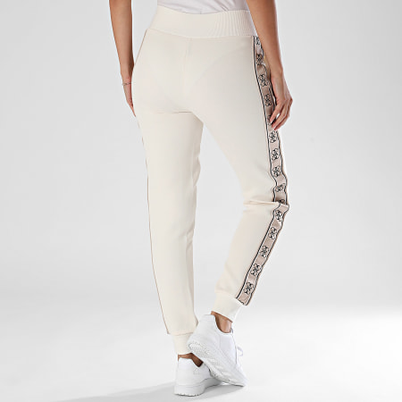 Guess - Pantalon Jogging A Bandes Femme V2YB15-KB3P2 Beige Clair