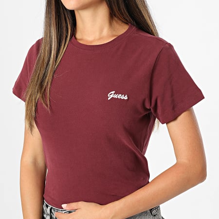 Guess - Tee Shirt Femme V5BI17-KCBF1 Bordeaux