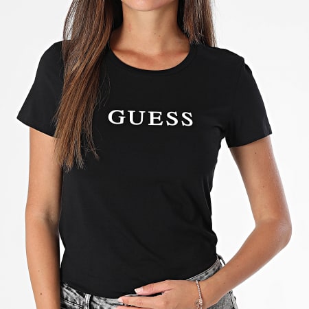 Guess - Tee Shirt Slim Femme O5RI01-KBBU1 Noir