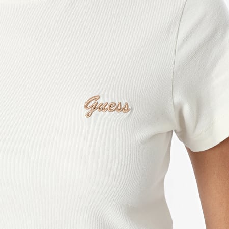 Guess - Tee Shirt Femme V5BI17-KCBF1 Beige Clair