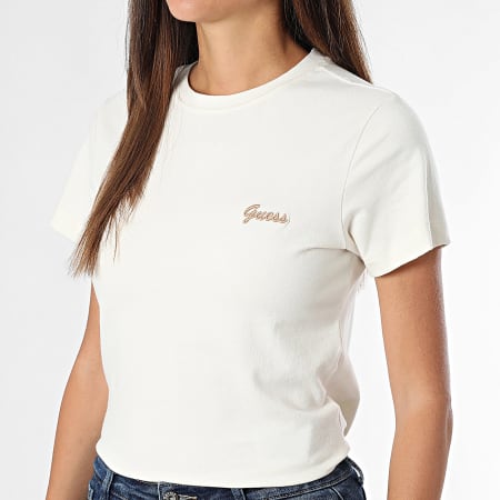 Guess - Tee Shirt Femme V5BI17-KCBF1 Beige Clair