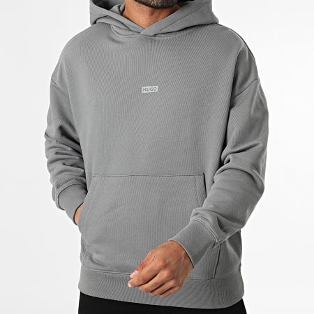 Hugo Blue - Sweat Capuche Nazardo 50510724 Gris Anthracite