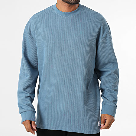 Hugo Blue - Sweat Crewneck Waffle Nuwolo 50534454 Bleu Clair