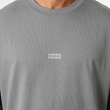 Hugo Blue - Tee Shirt Oversize Nalono 50509776 Gris Anthracite