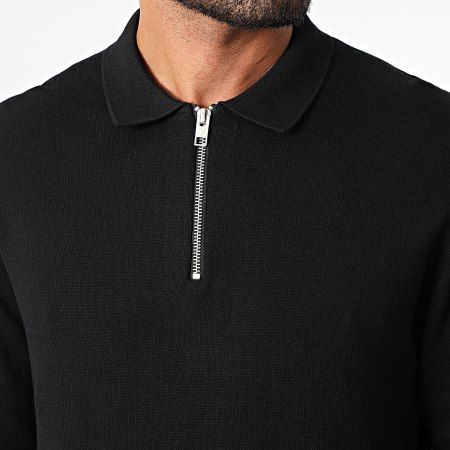 Jack And Jones - Polo Manches Longues Emil Noir