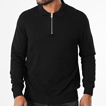 Jack And Jones - Polo Manches Longues Emil Noir