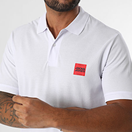 Jack And Jones - Lot De 3 Polos Manches Courtes Brandy Noir Blanc Bleu Marine