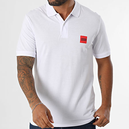 Jack And Jones - Lot De 3 Polos Manches Courtes Brandy Noir Blanc Bleu Marine