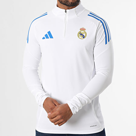 Adidas Sportswear - Maillot Manches Longues A Bandes Real Madrid JP4027 Blanc