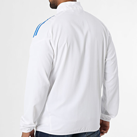 Adidas Sportswear - Veste Zippée A Bandes Real Madrid JP4029 Blanc