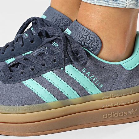 Adidas Originals - Gazelle Bold Mujer Zapatillas W JQ6437 Shadow Navy Acid Mint Legend Ink