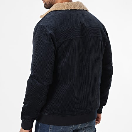Deeluxe - Veste Zippée Col Mouton Crewel 05V6504M Bleu Marine
