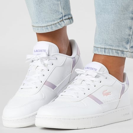 Lacoste - Baskets Femme T-Clip Set 225 White Light Pink