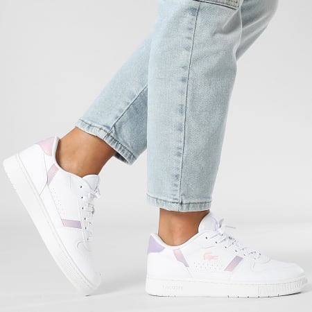 Lacoste - Baskets Femme T-Clip Set 225 White Light Pink